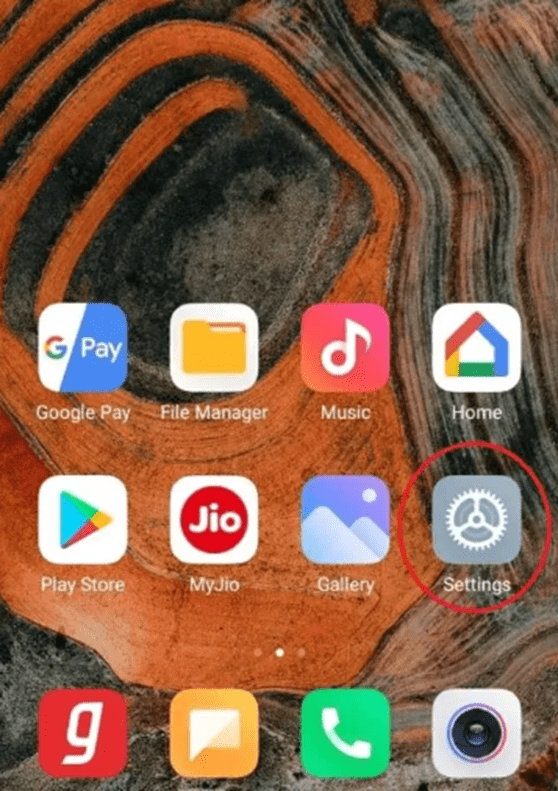 Step 1 of How to Remove Glance from Lock Screen of Redmi 7A